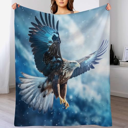 Couverture Polaire Aigle Couvertures de Canapé Lit Flannel - 2
