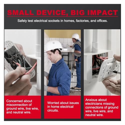 Detector voltaje probador de enchufes con verificacion fase exacta 4