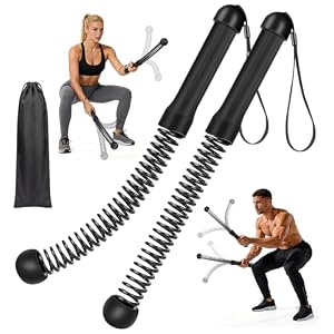 Ropeless Battle Ropes, 2PCS Cordless Battle Rope for Home Workout Gym Fitness Equipment Quiet Portable Training Versatile Strength at Burning & Cardio, Upgrade Silent Full Body Toning Women Outdoors