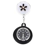 Hemobllo Nurse Fob Pocket Watch Clip on Hanging Badge Clock for Nurses Medical Professionals Lightweight 3.93X1.65X0.59In