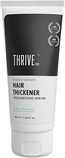 Instant Density Hair Thickener Volumizing Serum, for Fine Thinning Hair, with Rosemary and Pea Peptide| For Men & Women | Vegan, Cruelty-free & Dermat-Tested | 100ml 3.38 fl oz