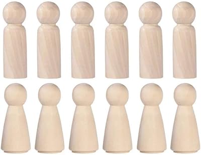 Ultra design Wooden Peg Doll, Set of 10