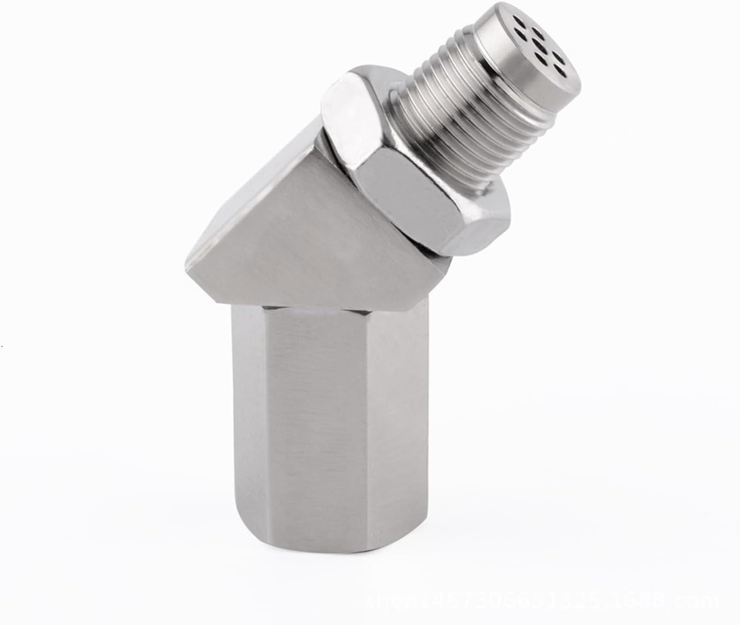 O2 Oxygen Sensor 90 Degree 02 Bung Extension Extender Catalytic Converter Universal O2 Oxygen Sensor Spacer(45 degrees)