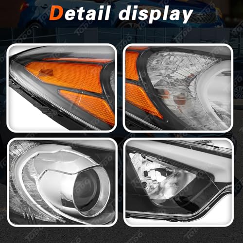 TODO 2014–2016 Kia Forte Headlights | OEM Replacement with Bulbs Included - Image 4