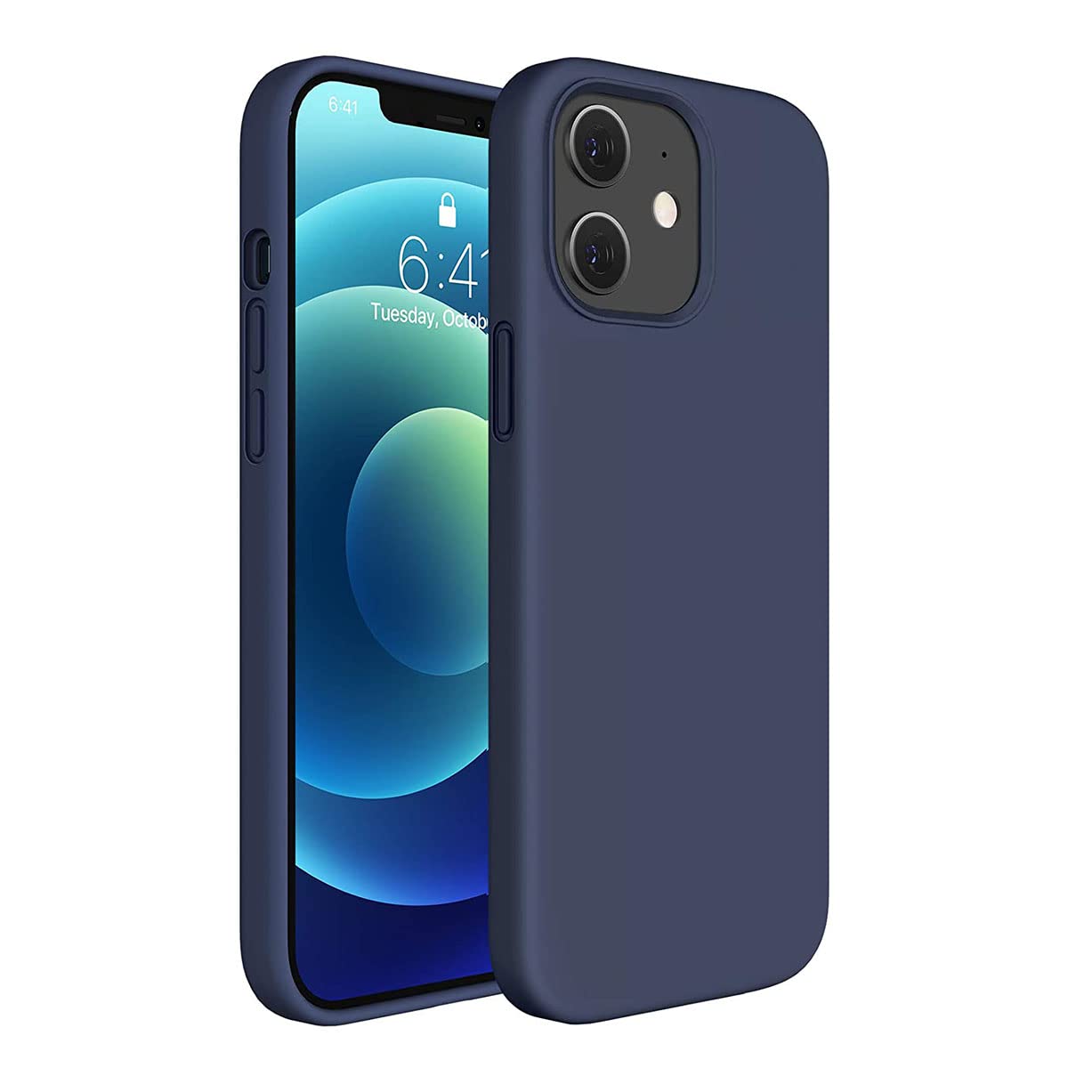 LIRAMARK Liquid Silicone Soft Back Cover Case for Apple iPhone 12 Mini (5.4 inch) (Midnight Blue) (B08M47MNNT) Amazon Price History, Amazon Price Tracker