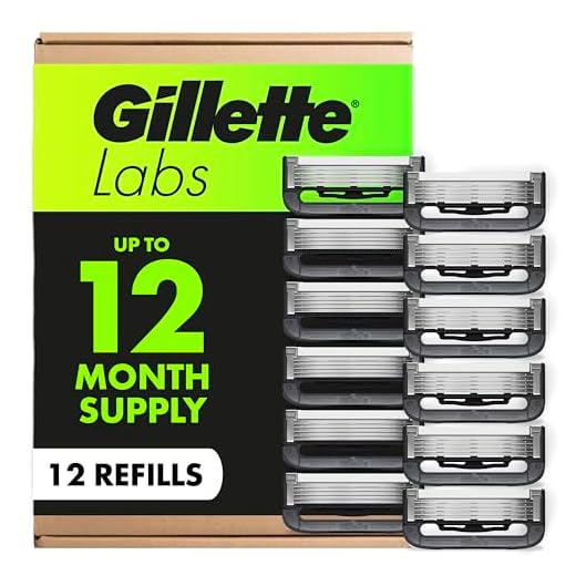 GilletteLabs Razor Blade Refills for Men