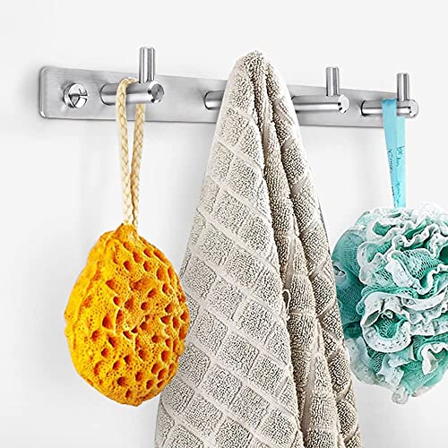 SISVIV Appendiabiti a Parete Bagno con 4 Ganci