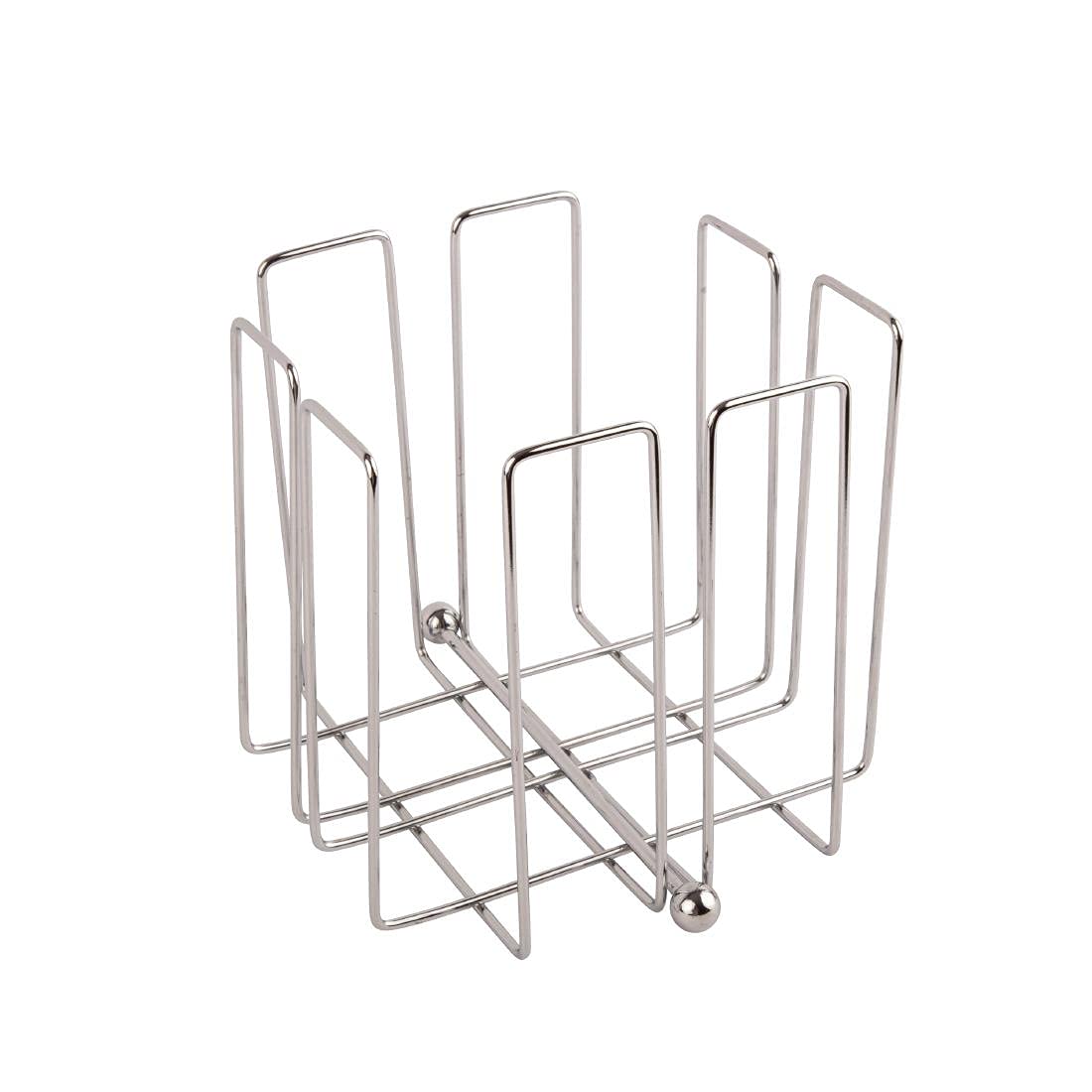 Olympia Napkin Holder with Weight 190 x 190mm - Flat Napkins Dispenser for Kitchen Tables, Dining T763
