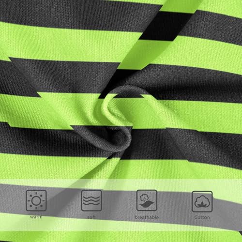 Black Grass Green Stripe Toddler Girls's Underwear 2T3