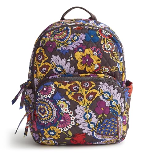 Vera Bradley Women's Cotton Small Banbury Backpack, Colorful Bouquet, One Size - Image 5