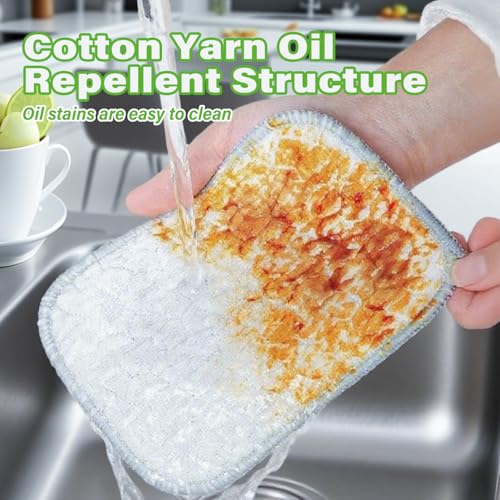 Image of Multipurpose Wire Dishwashing Rags for Wet and Dry, Double-Sided Non Scratch Stainless Steel Dishcloth, Reusable Heavy Duty Cleaning Cloth for Dishes Pots Pans Sink Kitchen Cookware