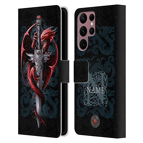 Housse en cuir pour Samsung Galaxy S22 Ultra 5G aux finitions dague artistique