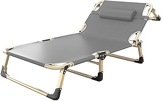 HZH Espreguiçadeira relax, espreguiçadeira respirável, espreguiçadeira de jardim, com apoio de cabeça, encosto ajustável, capacidade de carga até 200 kg, para jardim, varanda, terraço de praia