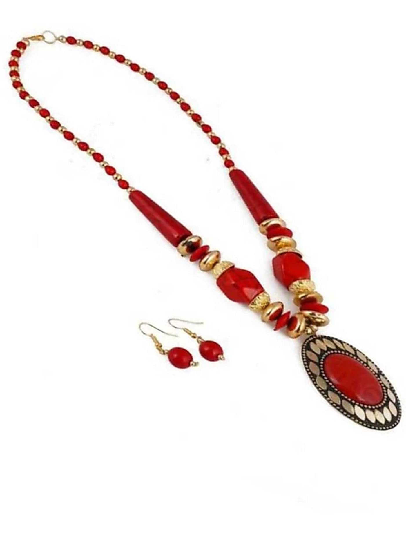See full amazon price history chart for Creative Group Red Gold Plated Handmade Necklace Set With a Pair of Earrings for Women Creative Group Red Gold Plated Handmade Necklace Set With a Pair of Earrings for Women (B0965ZV29S) Amazon Price History, Amazon Price Tracker