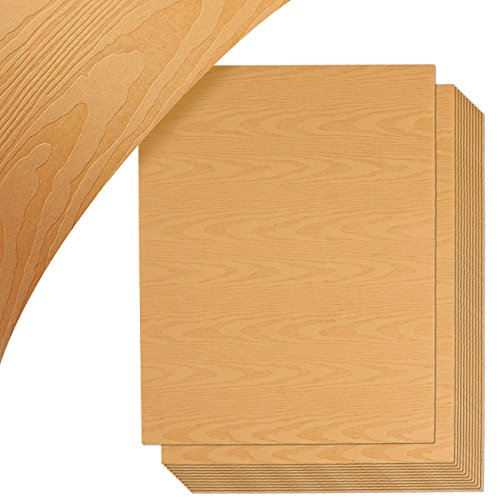 Wood Grain Stationery Paper, Letter Size (8.5 x 11 Inches, 48-Pack)