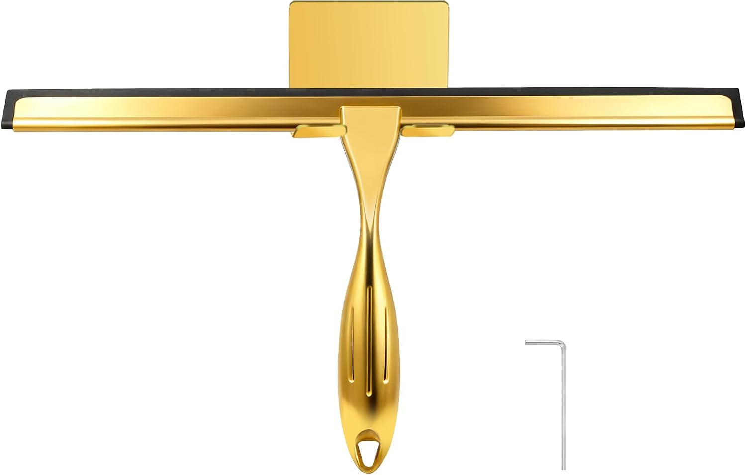 Golden All-14-Inch Purpose Shower Squeegee for Shower Doors, Tile Shower Walls, Bathroom, Window, Glass and Car Windshield, Mirrors and Kitchen-Stainless Steel (14-Inch)