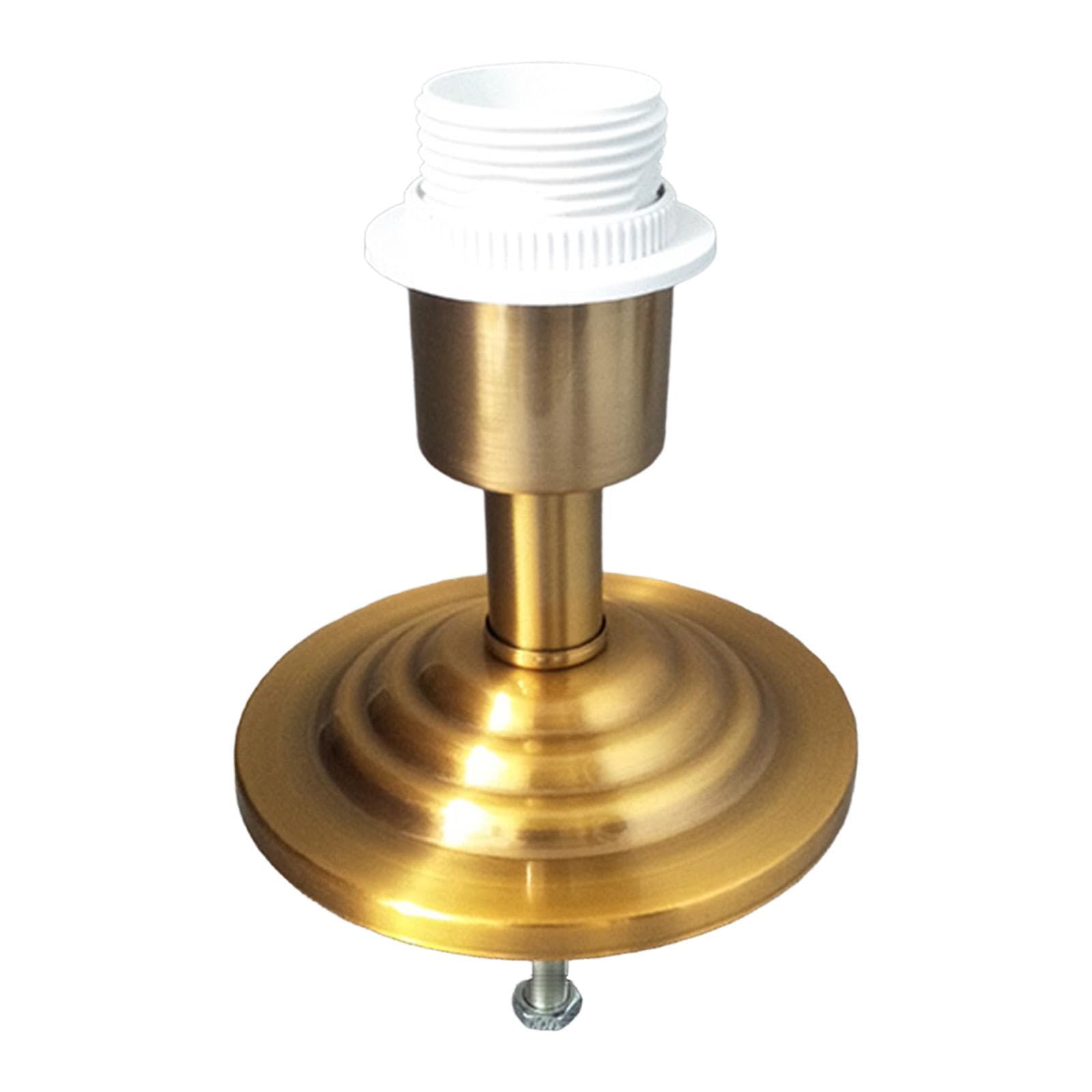 Portalampada Base Lampada Tavolo Porta Lampada E27 Accessori Illuminazione Metallo Ferro Fissaggio Facile Installazione Adatto per Fai da Te, Style D