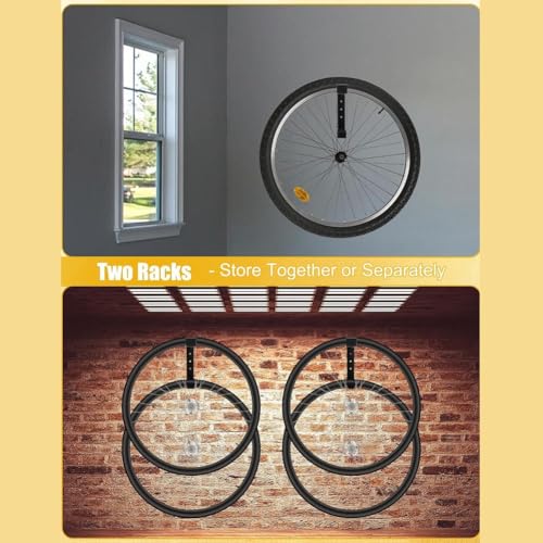 Soporte vertical de rueda de bicicleta para pared y accesorios de garaje interior 6