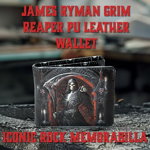 Nemesis Now James Ryman You're Next Grim Reaper Wallet, Gothic Skeleton Design, Hand-Painted Alternative Wallet for Gothic Fantasy Fans2