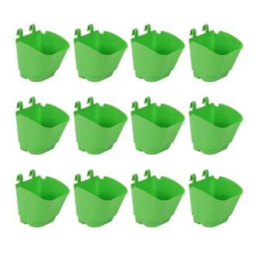 CAPPL Plastic Vertical Garden - Wall Hanging Pot (5 Inch, 12 Pots, Green) (B09X4BYSM3) Amazon Price History, Amazon Price Tracker