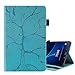 Price comparison product image ONETHEFUL Libro Case Cover for Samsung Galaxy Tab A / A6 10.1 Inch 2016 T580 T585 Tree of Life Protection Case with Stand - Blue