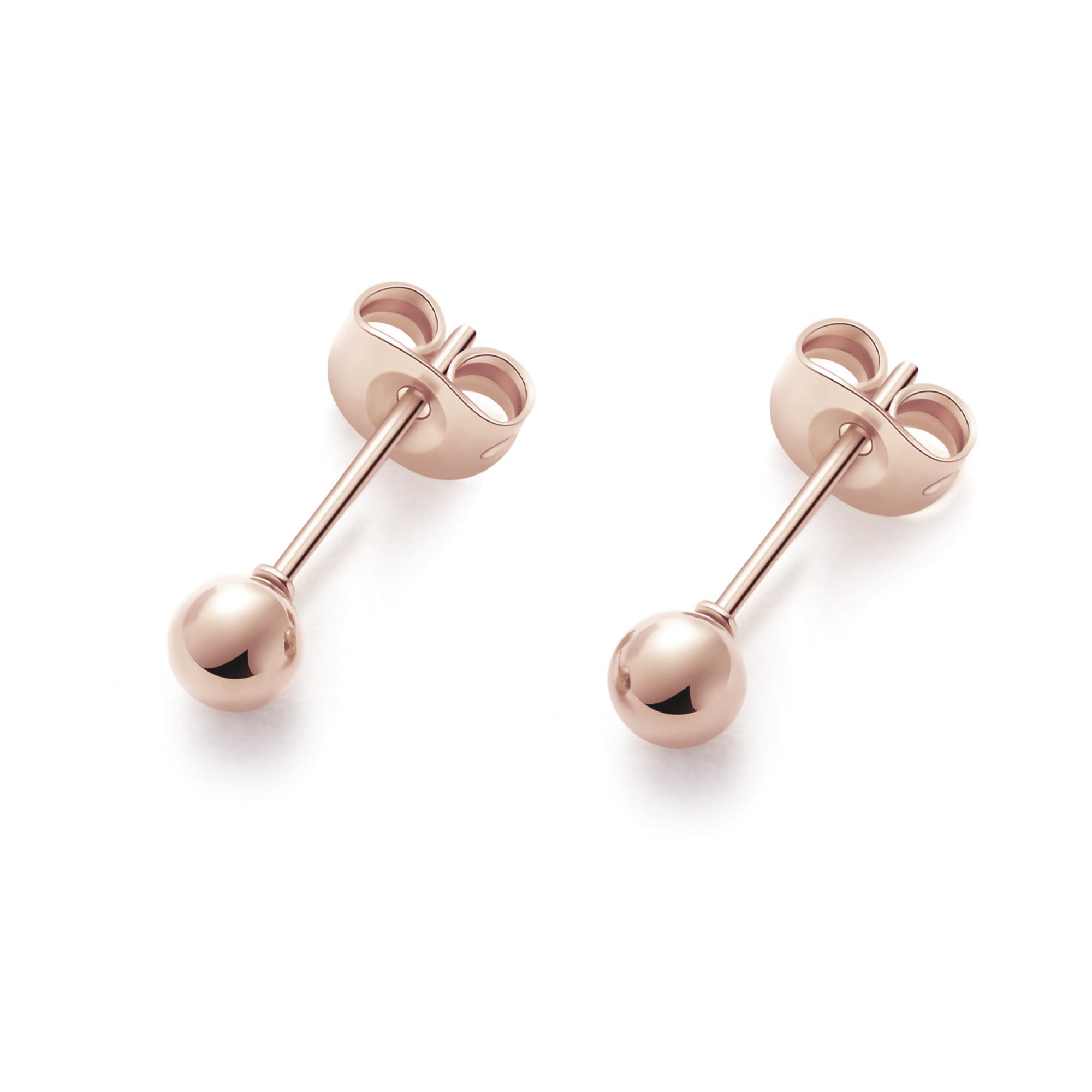 HSP サージカルステンレス ピアス 4mm ボール ピンクゴールド 1ペア 両…