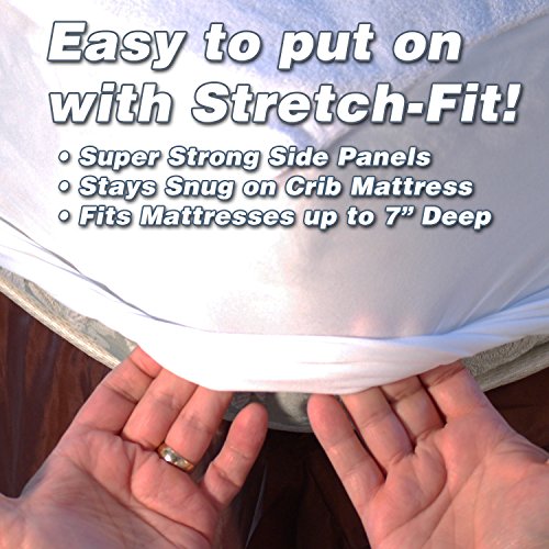 UltraBlock Waterproof Mattress Protector Waterproof Pillow Protector - Premium Soft Cotton Terry Cover (Crib)… - Thumbnail 3
