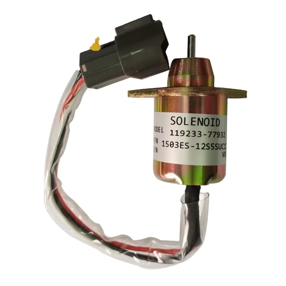 12V 119233-77932 Apagado De Combustible | Se adapta a Yanmar 3TNV88 19233-77931 for Woodward 1503ES-12S5SUC12S