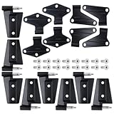 WONSABON 16PCS Steel Door Hinge Kit Left & Right for 2007-2018 Wrangler JK Inside and Outside 55395384AB 55395385AC