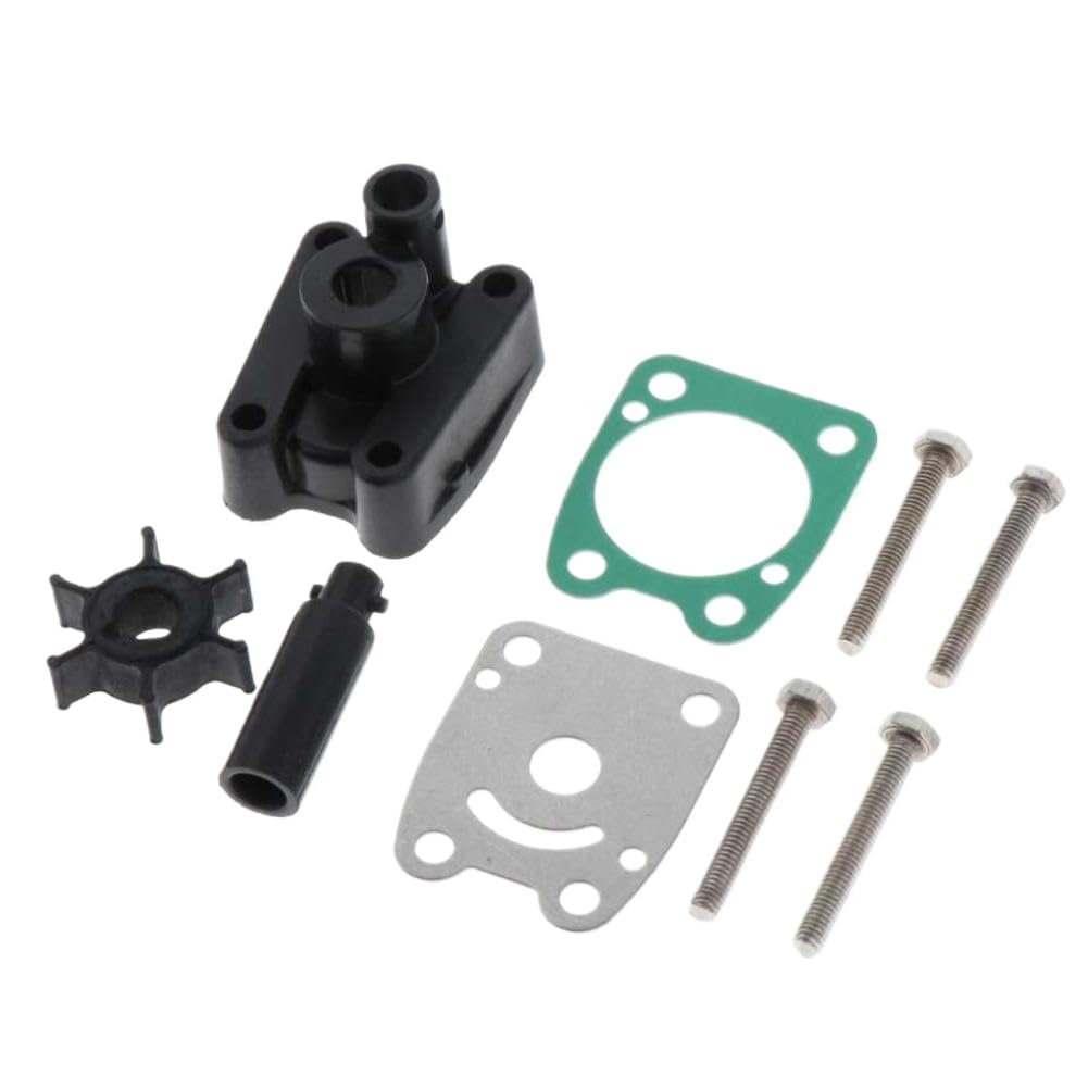 Kit di riparazione della girante della pompa dell'acqua, in metallo, compatibile con il motore fuoribordo 2T 4HP 5HP