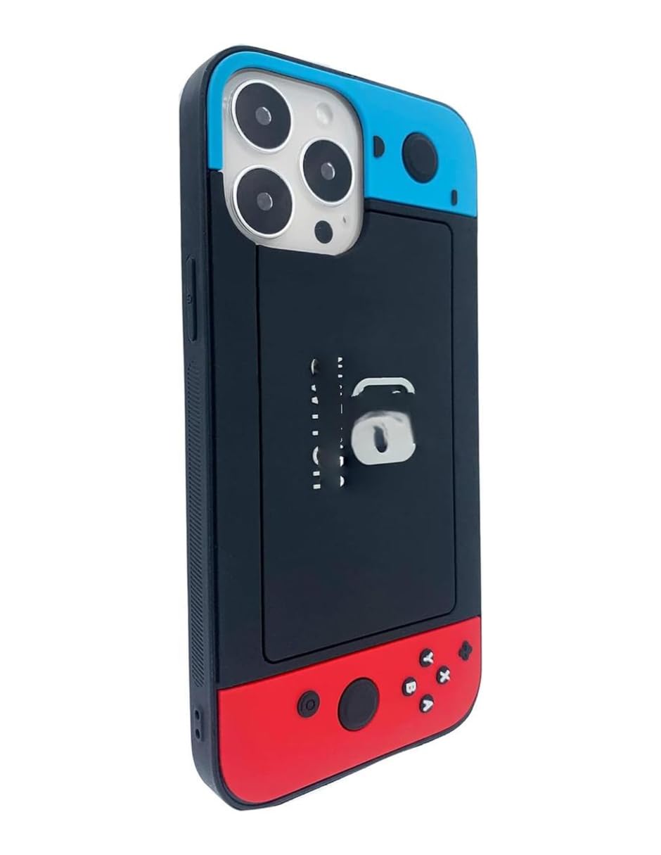 Compatible with iPhone 13 Pro Max Case for Boys Kids Men, 3D Cool Video Game Controller Button Type Personalized Full Body Full Camera Protection