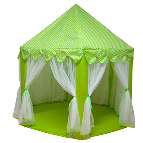 WESTLINK Princess Castle Play Tent House for Girls Indoor Outdoor Toy 56 x 54 inches Green