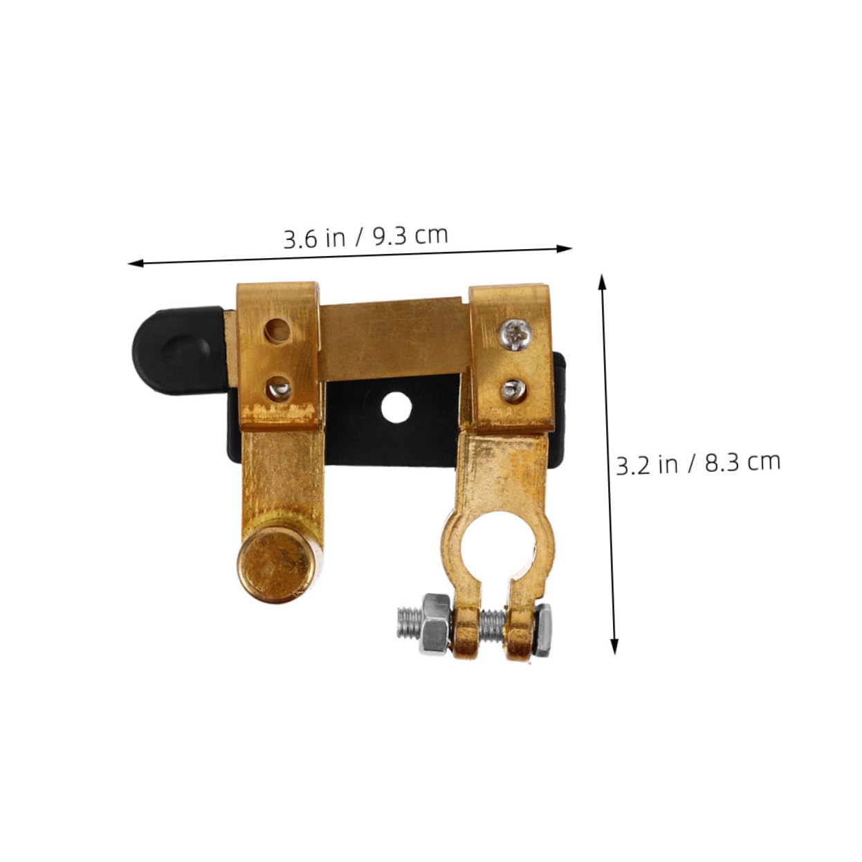 GLEAVI 2pcs Heavy Duty Truck Battery Disconnect Switch Pure Power Off Isolator for Various Vehicle Models Horizontal Design for Easy Installation and Versatile Application