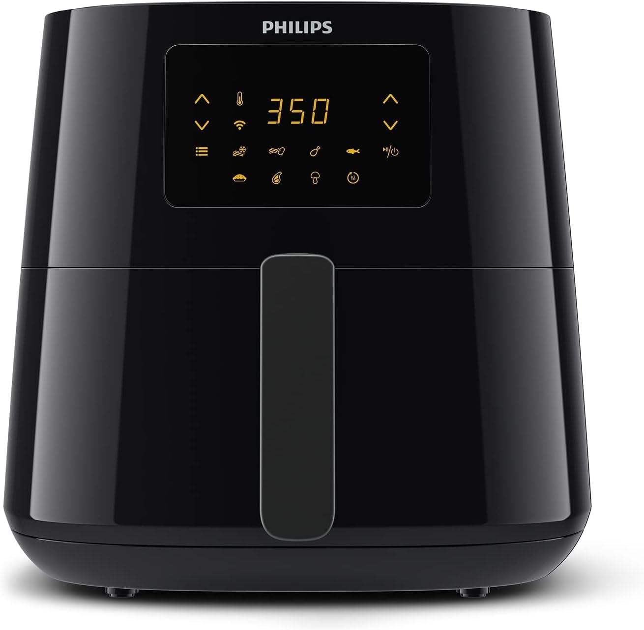 Essential Connected XL 2.65lb/6.2L Capacity Digital Airfryer with Rapid Air Technology, Wi-Fi Connected (HomeID App), Alexa Compatible, Black- HD9280/91, Compact
