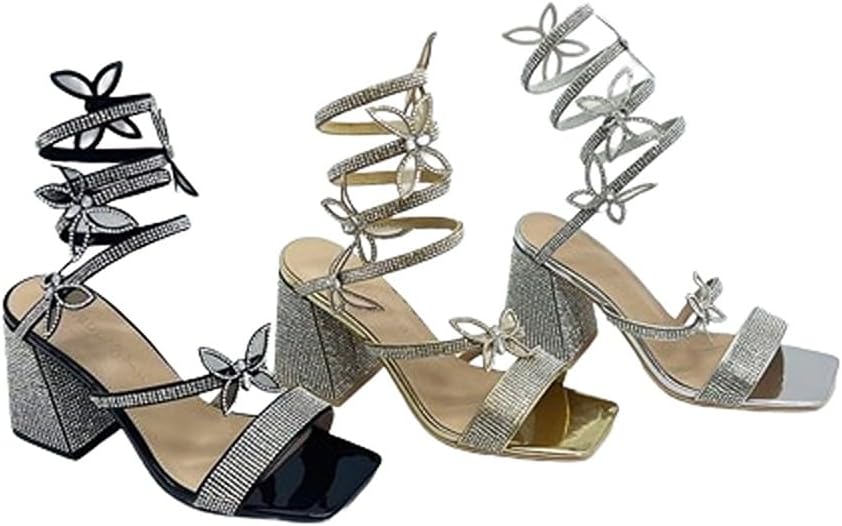 Wild Diva Women Butterfly Rhinestone Spiral Ankle Jamaica Ubuy