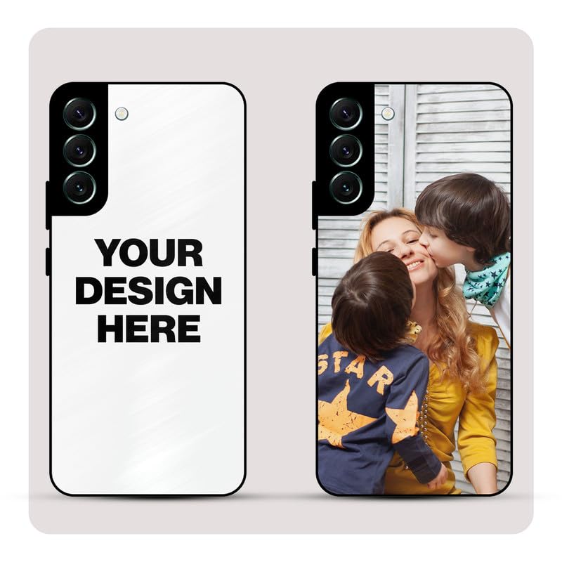 Image of Personalized Back Cover for Galaxy S22 Plus | Custom Case with Name, Photo or Logo | PrintShield Hybrid with Soft TPU Grip & Scratch Protection