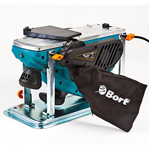 Foto von Bort Elektrohobel BFB-1300-T Hobelbreite: 110mm, 1300 W, Spantiefe: 0-3.5mm, Falztiefenanschlag, Staubbeutel, Betrieb im Stationäreinatz