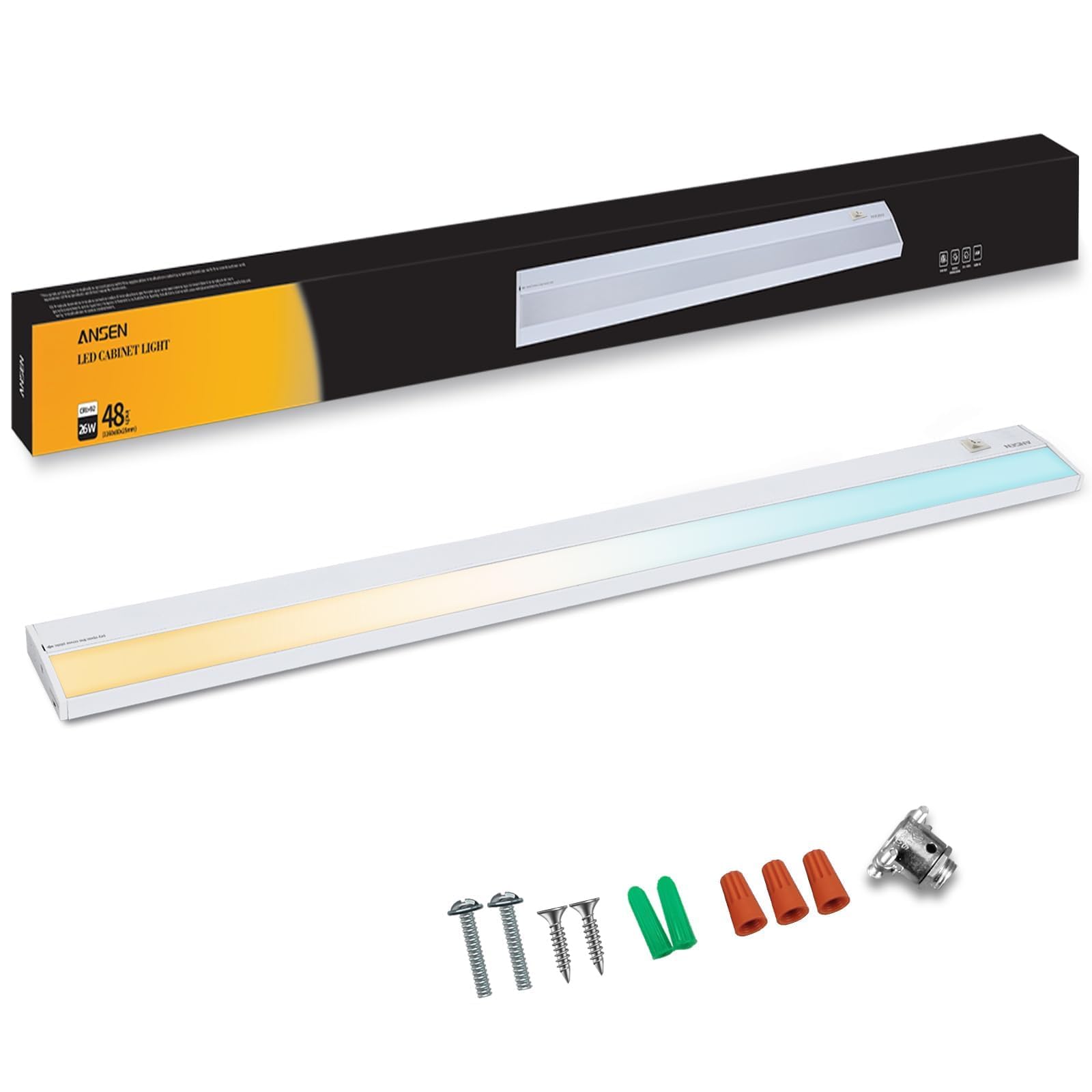 Ansen Hardwired Under Cabinet Lighting 48-Inch