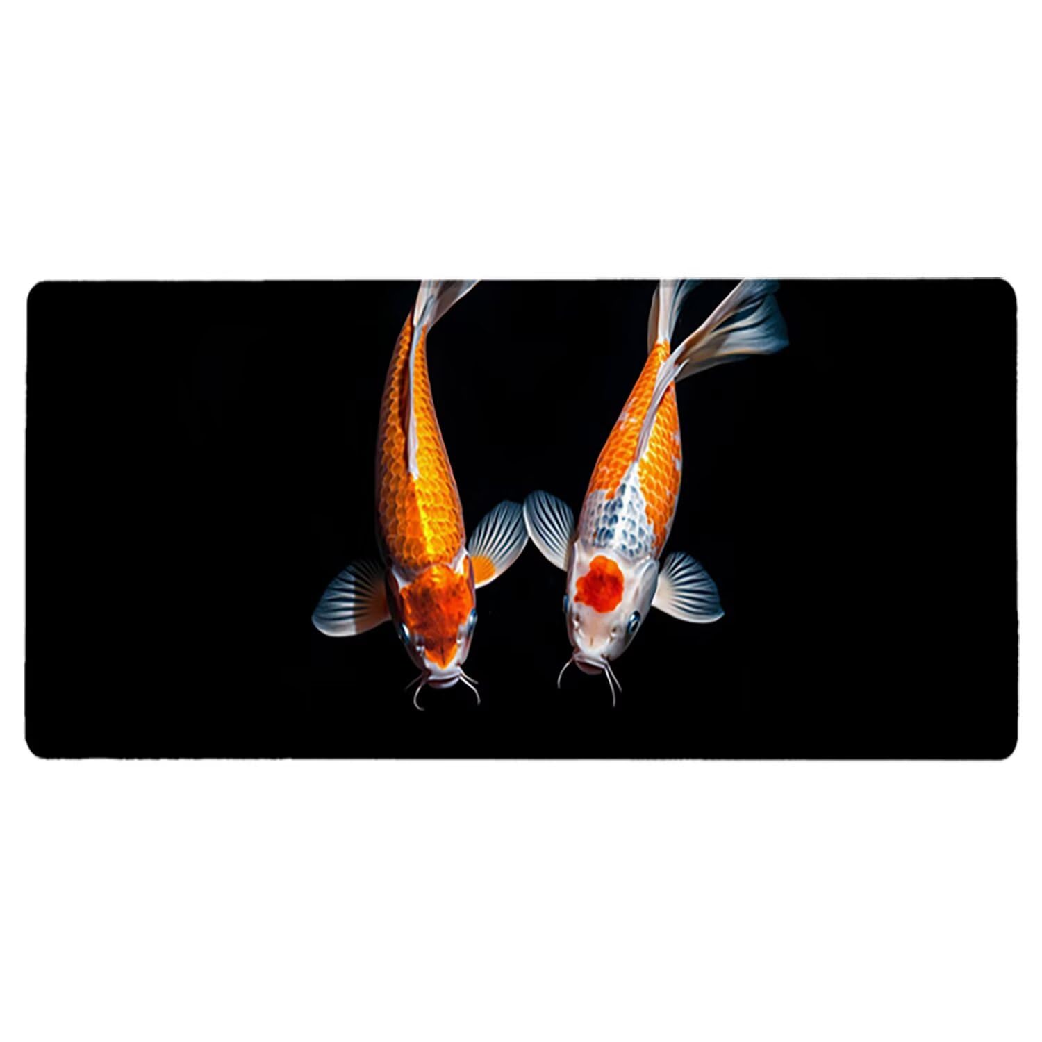 Podkładka pod mysz do gier XXL - 1400x600x3mm - zwierzęta duża antypoślizgowa podkładka pod klawiaturę biurową ze zszytymi krawędziami, czarna duża podkładka pod mysz do gier do biura i domu, poprawia
