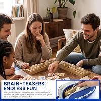Erzekrim Rummy Spiel Mini Rummy Reisespiel mit 112 Karten 4 Kartenständer – Ansicht 4