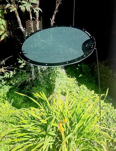 Shade-A-Rella Plant Shade, 18-Inch Circle Shade Cloth with 90% Green Shade Cloth, Plant Shade, Adjustable, Portable Shade for Plants, Plant Umbrella, Shade for Pets, 40" Tall Rod Set