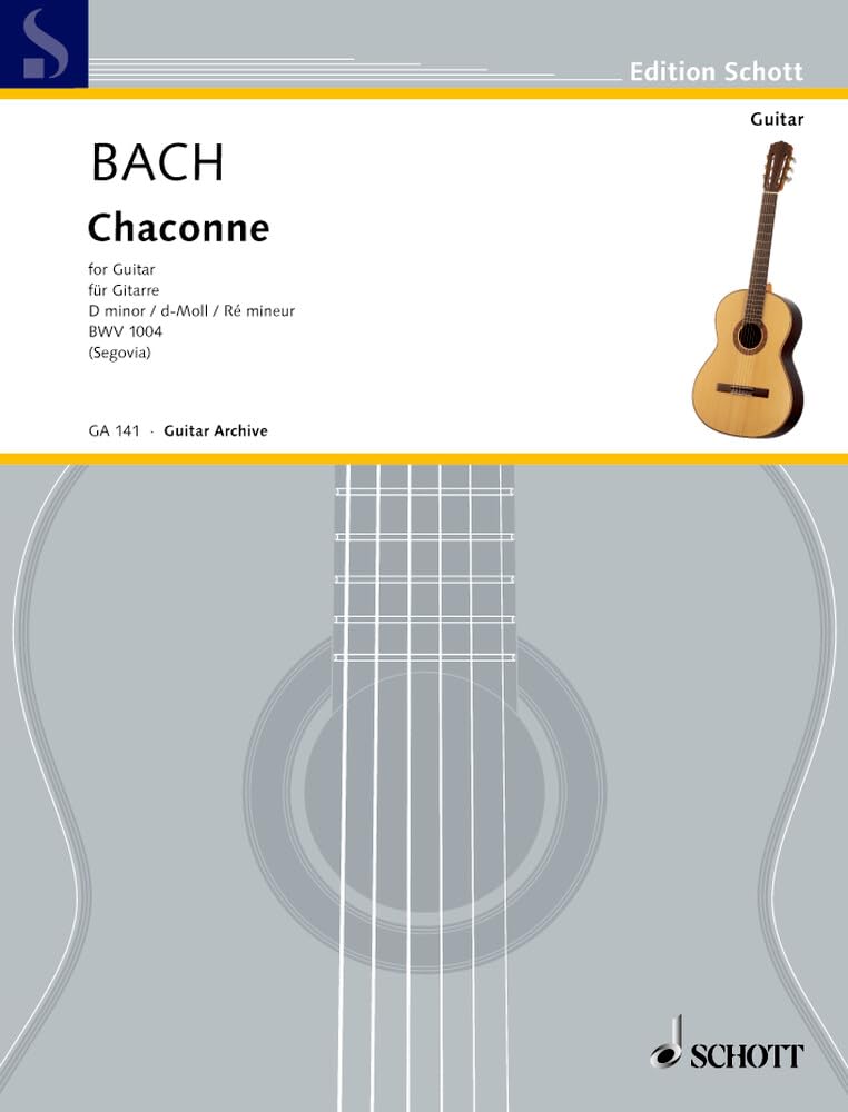 Chaconne en ré mineur: de la Partita II en ré mineur pour violin seul. BWV 1004. guitar.