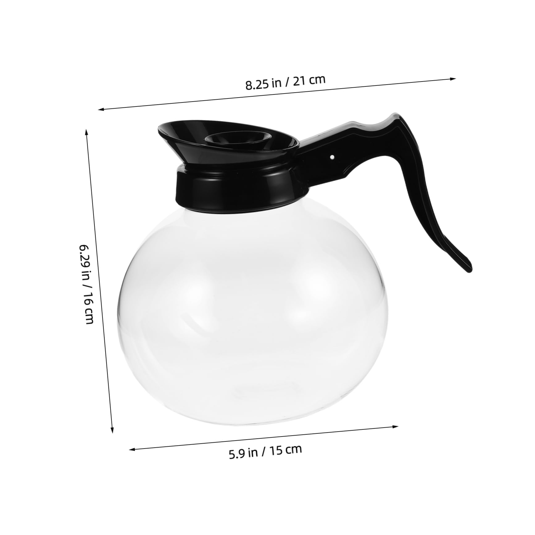 GRIRIW Stovetop Coffee Pot with Drip Filter Pot Maker Heat Resistant Handle Elegant Tea Kettle