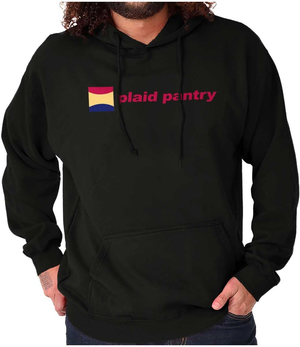 Brisco Brands Plaid Pantry Store Minimalist Logo Hoodie Sweatshirt Women Men