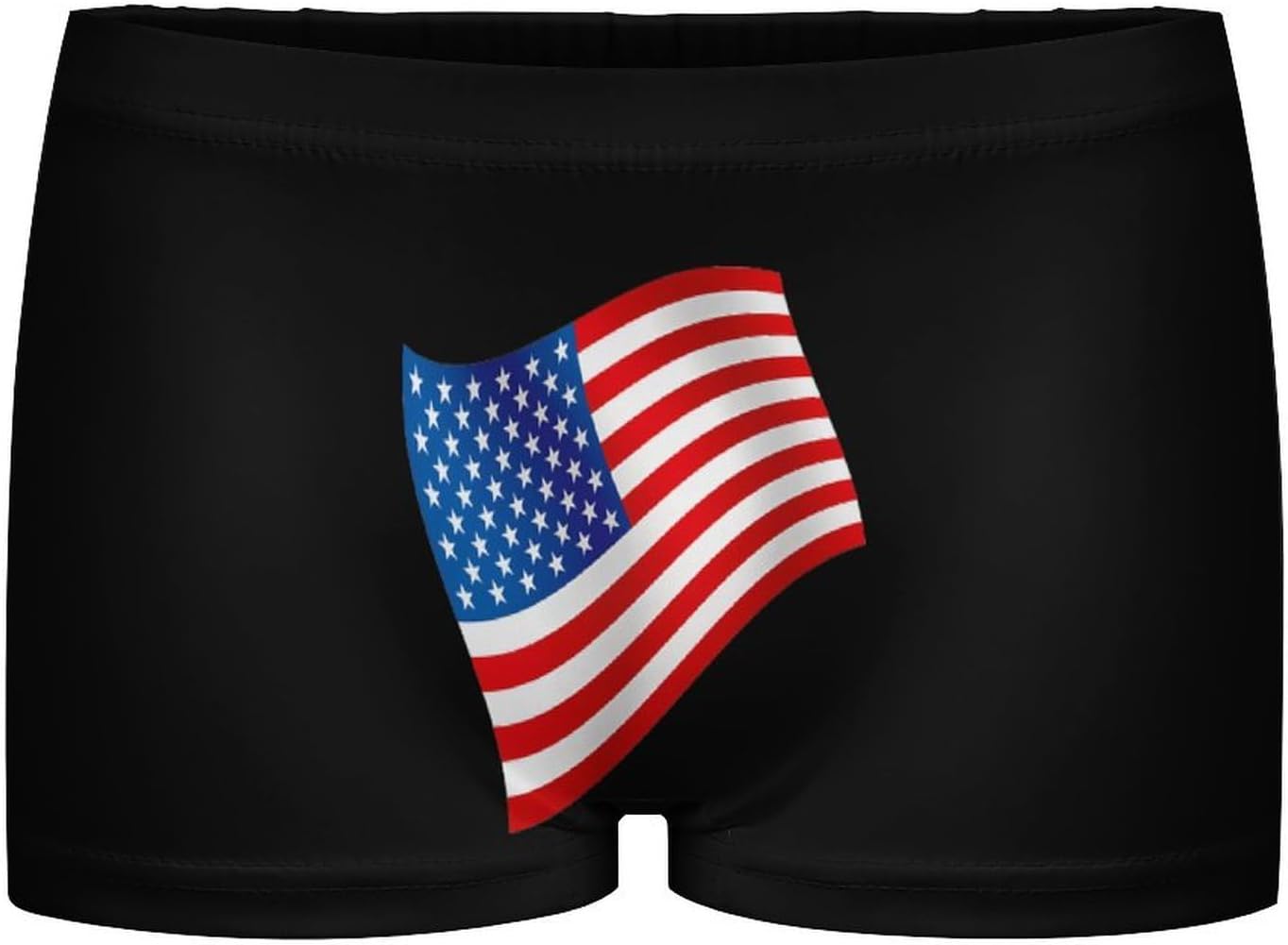 U.S. Flag Funny Women's Boxer Briefs Breathable Underpants Trunks Stretch Underwear