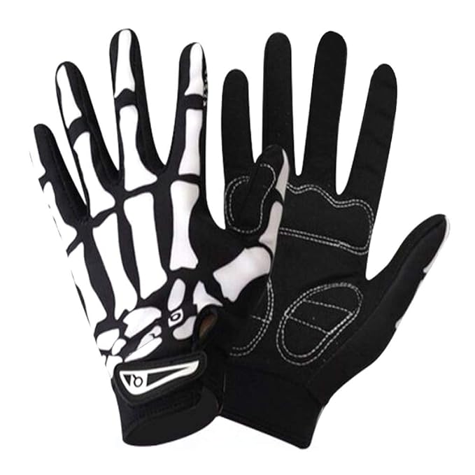 Skeleton Cycling Gloves MTB Bike Motorcycles Gloves, Warm Gloves Anti