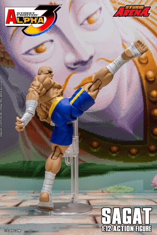 Storm CollectiblesストリートファイターII サガット 1/12 Amazon.com: Storm Arena Street Fighter Zero 3 Sagat 1/12 Scale