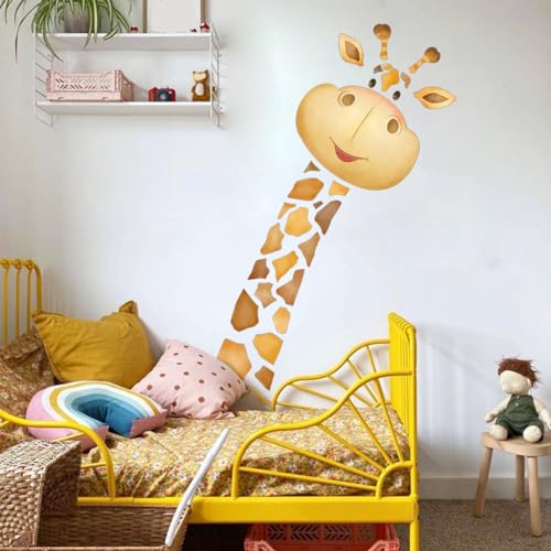 Vinilo decorativo de jirafa para pared infantil miniatura 6