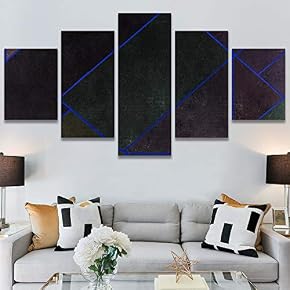 SIGNWIN 5 Panel Canvas Wall Art Modern Art...