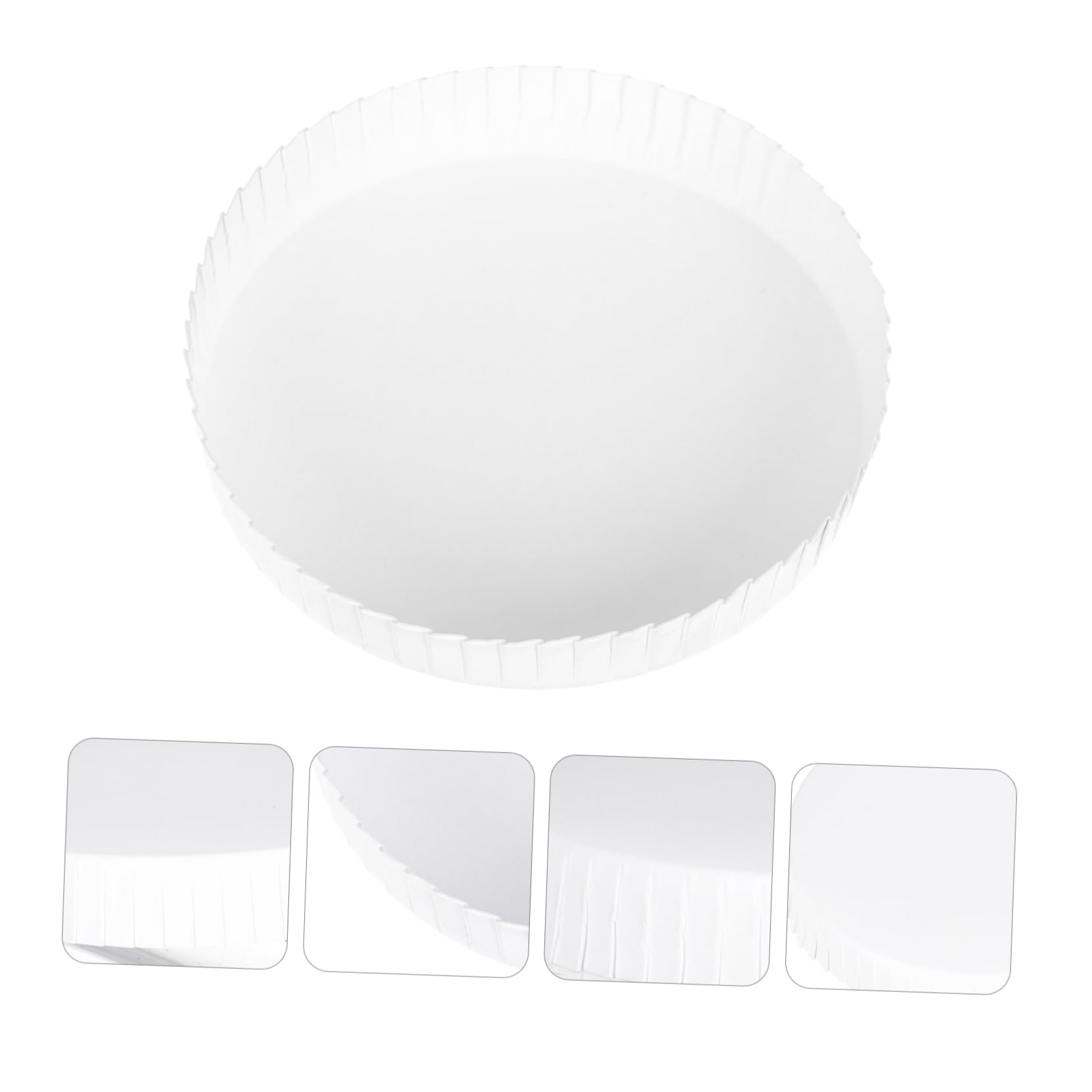 PEPLAYTAL 100pcs Stackable Paper Cup Lids Heat Cold Resistant Covers for Beverages for Home Restaurant Bar and Events